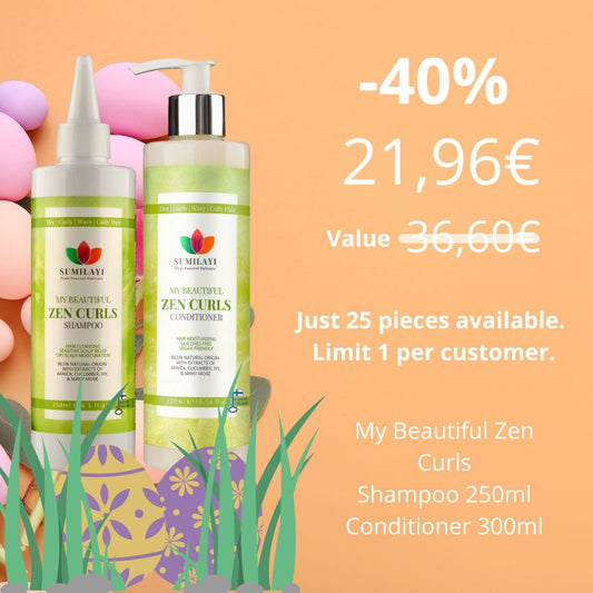 Easter Deal -40%! My Beautiful Zen Curls Shampoo 250ml & Conditioner 300ml